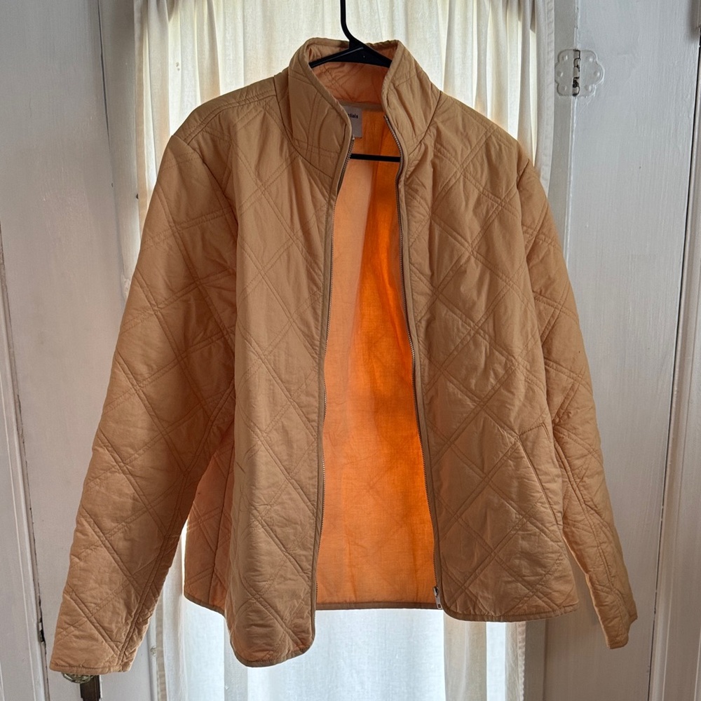 Amazon Essentials Tan Quilted Jacket - image 1